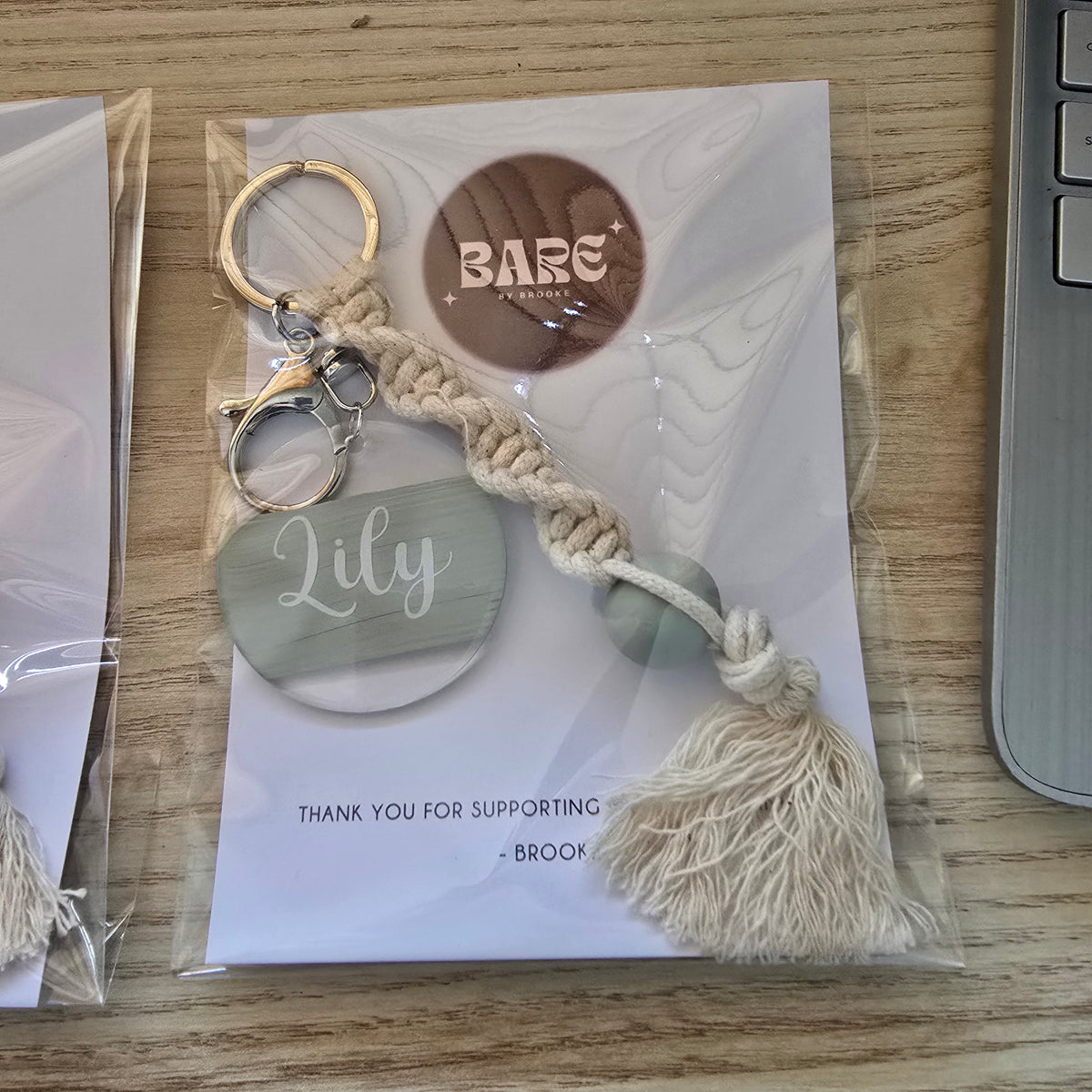 Keyring "Twist Macrame" - Personalised