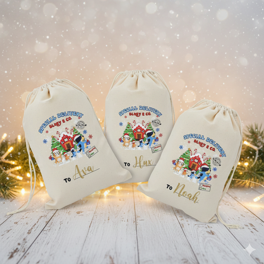 Santa Sacks "Bluey Family" - Personalised