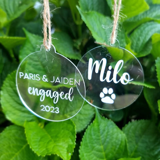 Baubles Acrylic - Personalised