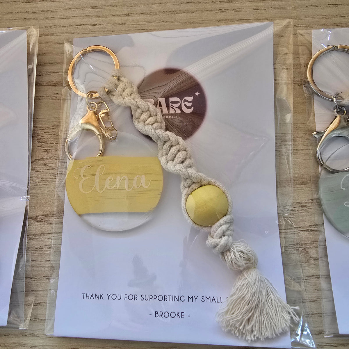 Keyring "Twist Macrame" - Personalised