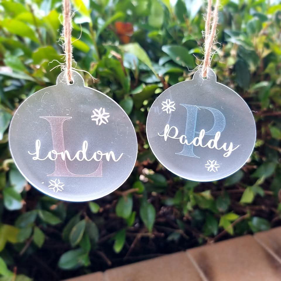 Baubles Acrylic - Personalised
