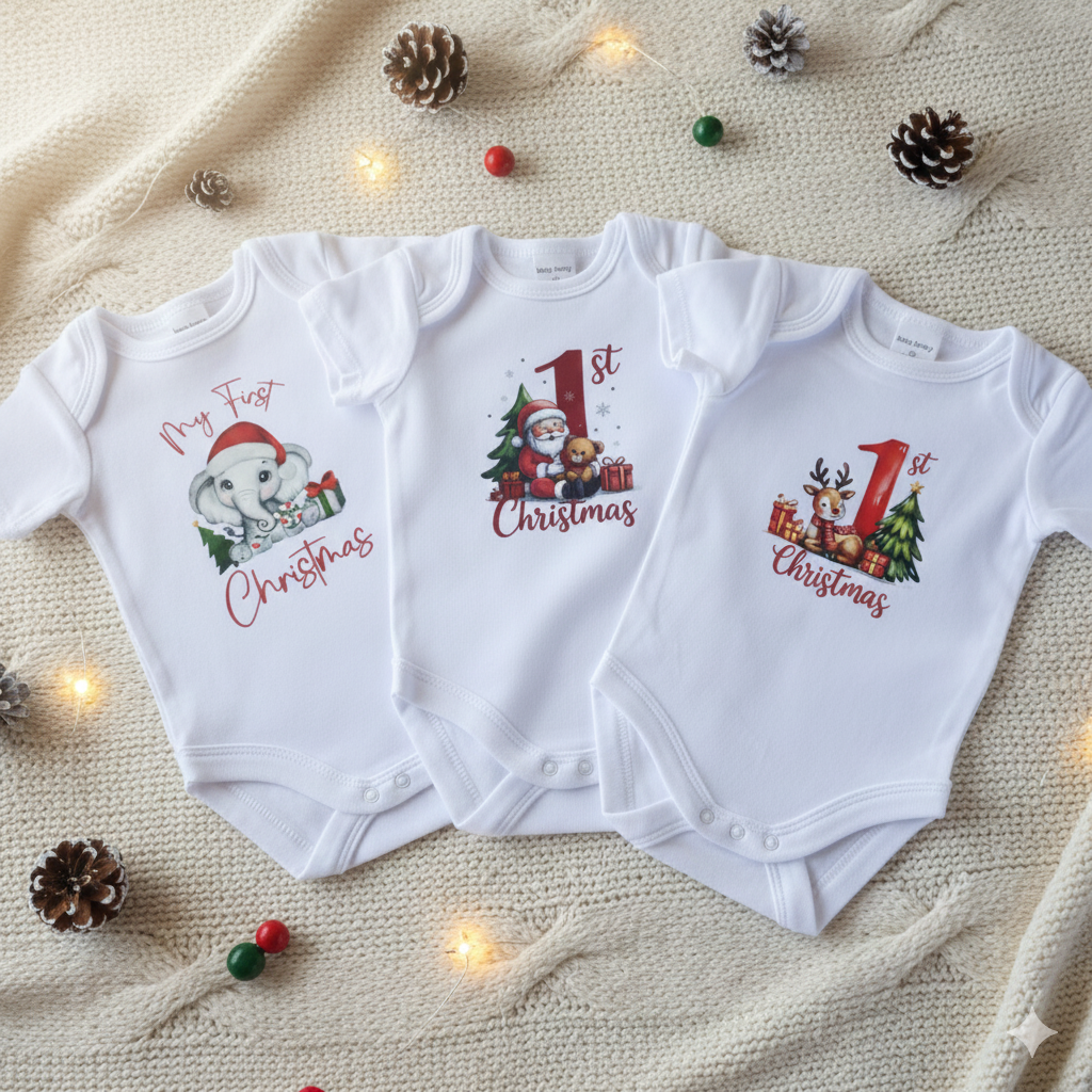 My First Christmas Baby Onesie