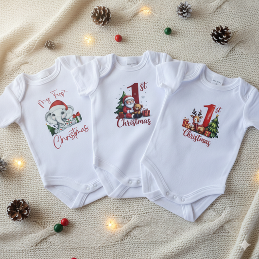 My First Christmas Baby Onesie