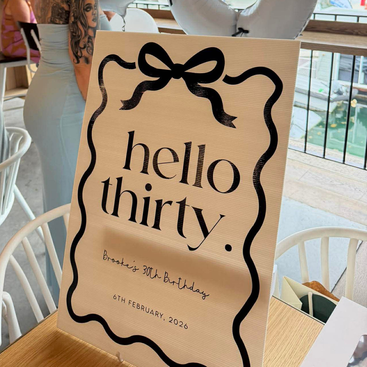 Event Sign - Corflute/Vinyl Decal