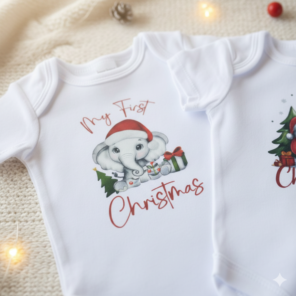 My First Christmas Baby Onesie
