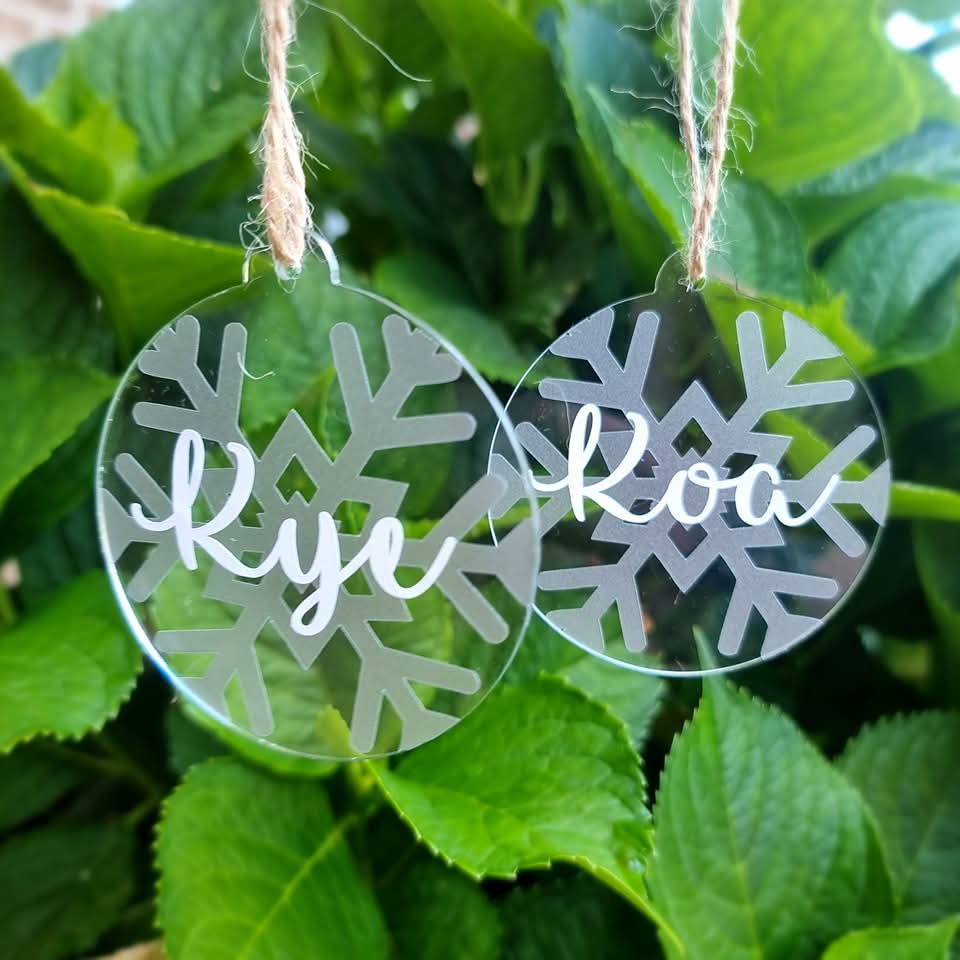 Baubles Acrylic - Personalised