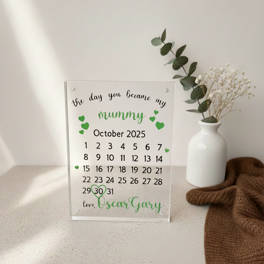 Mother's Day - Birth Calendar Keepsake