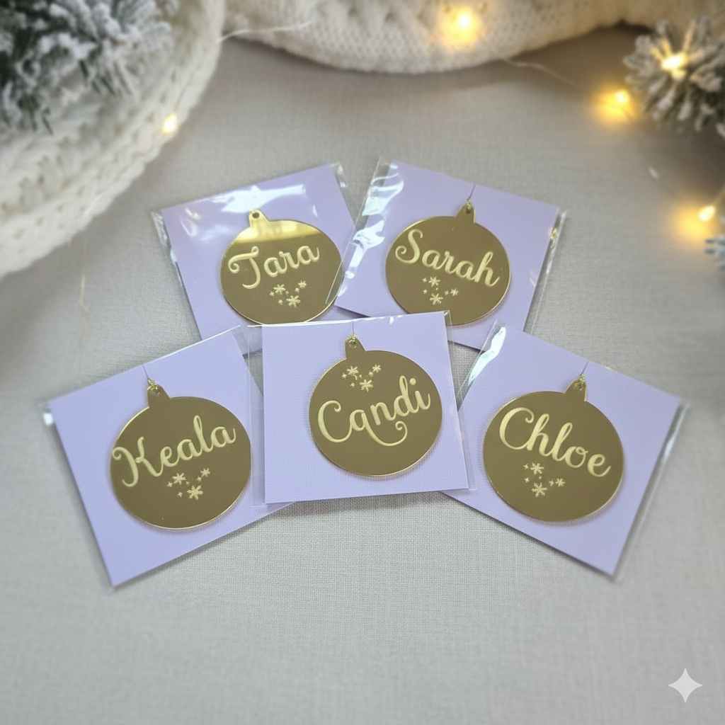 Baubles Acrylic - Personalised