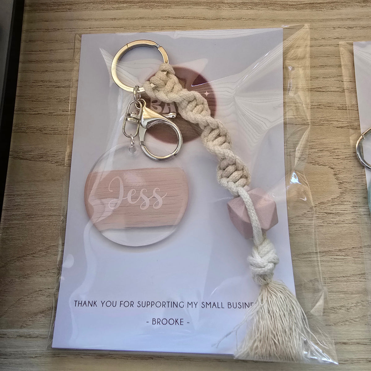 Keyring "Twist Macrame" - Personalised