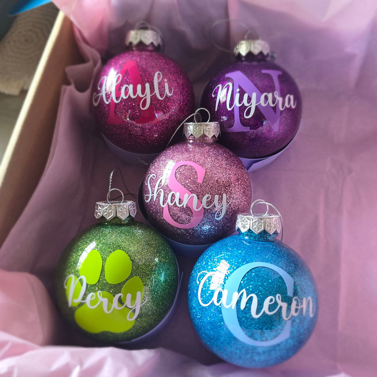 Baubles Glitter - Personalised